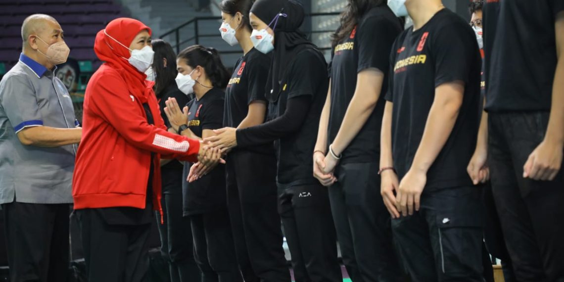 Lepas Timnas Basket Putri, Khofifah Optimis Indonesia Raih Medali SEA Games 2021 Hanoi